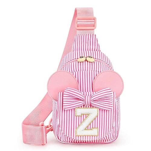 mibasies Initial Sling Bag for Girls, 4 Year Old Girl Birthday Gifts, Letter Z - Image 1