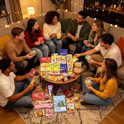 Mckona Chinese Snack Box, 26 Count Asian Snacks Variety Pack for Adults, Individually Wrapped Assorted Snack Box with Candy, Jelly, Dried Fruit, Puffed, Tofu Snacks & Savory Treats, Snack Gift Box thumbnail 9