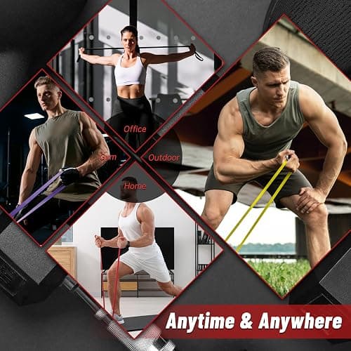 Pull Up Assistance Bands, 5-Level Resistance Bands for Working Out, Pull Up Bands for Men & Women, Exercise Bands for Full-Body Training, Fitness, Physical Therapy, Stretch Workout Bands at Home, Gym thumbnail 4