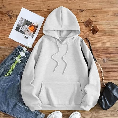 Tuislay Womens Cute Cherry Graphic Hoodie Ribbon Bow Printed Sweatshirt Drop Shoulder Aesthetic Pullover Hoodies With Pocket thumbnail 3