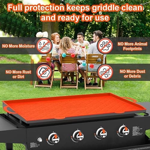 ABYDA 28 Inch Silicone Griddle Mat Cover for Blackstone, Full Coverage Heavy Duty Food Grade Grill Buddy Mat, All Season Cooking Surface Protective Cover thumbnail 3
