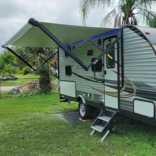 RV Thin Pleated Shade Replacement Compatible with Lippert Prepped Entry Doors/Thin Shade Ready Lippert Entry Door,12” x 21” RV Window Blinds for Camper Travel Trailers thumbnail 8
