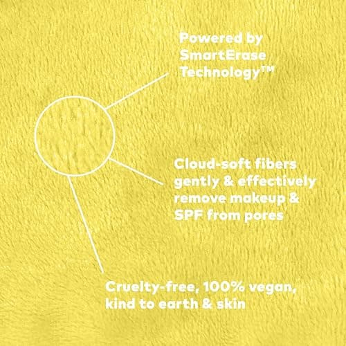 The Original MakeUp Eraser 7-Day Set, Erase All Makeup With Just Water, Including Waterproof Mascara, Eyeliner, Foundation, Lipstick, Sunscreen, and More! Limoncello, 7ct. thumbnail 4