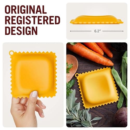 Monkey Business Pasta Shaped Silicone Kitchen Tools in a Gift Box / 2 of Our Big Pasta Shaped Kitchen Gadgets/Farfalloni Shaped Pot Grips, and Ravioli-Shaped Spoon Rest/Pasta Grande No. 2 thumbnail 6