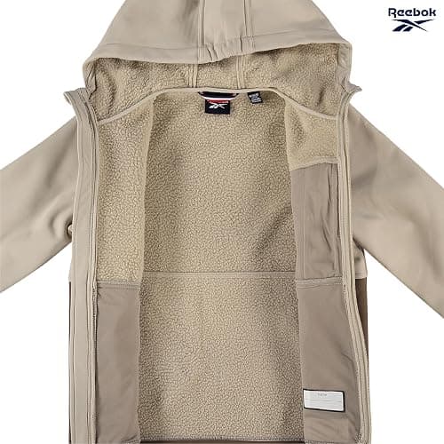 Reebok Boys Softshell Jacket - Soft Cozy Brushed Sherpa Fleece Lined Softshell Winter Coat Hooded Windbreaker Jacket for Boys thumbnail 4
