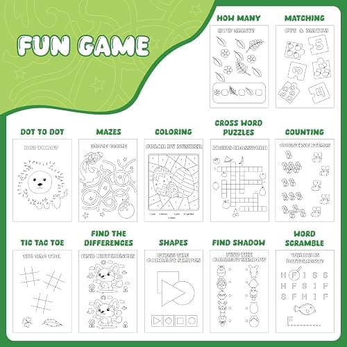 BenLouis 72pcs Mini Activity Books Bulk Kids Birthday Classroom(Classic) | Small activity books, party favors for kids, goodie bags stuffers, return gifts for birthday, classroom travel prizes thumbnail 4