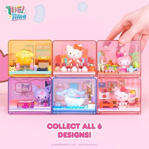 Hamee Sanrio Hello Kitty and Friends 'Me Time' Cute Building Blocks Blind Box – 1 Pc. Mystery Set (Birthday Gift, Party Favor, Gift Basket Filler, Stress Relief, Collectible Toy, Relaxation) thumbnail 7