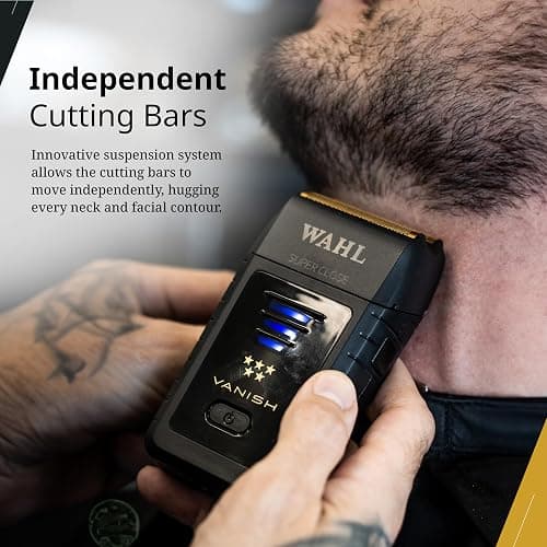 Wahl Professional 5 Star Vanish Shaver, Cordless, Lithium-Ion Battery, Pop-Out Foil Bars, Ergonomic Design, 100+ Minute Runtime thumbnail 3