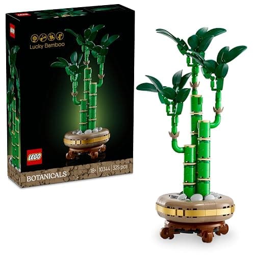 LEGO Botanicals Glücks-Bambus, Kunstpflanze - Bauset für Erwachsene - Geschenk für Einweihungspartys oder Abschlussfeiern für Frauen und Männer - Wohn-Deko 10344 - Image 1