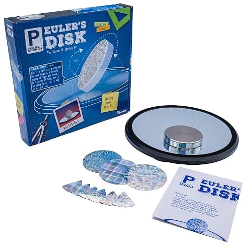 Toysmith Euler’s Disk – Create A Hypnotic Display of Light & Sound- Science Desk Decor for Home and Office – Physics Toys for Adults & Kids 8+ - Image 1