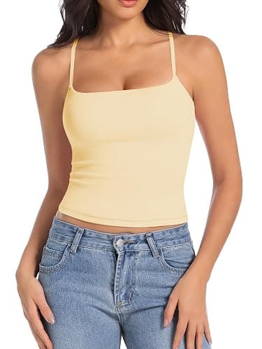 Abonlen Women's Sleeveless Adjustable Spaghetti Strap Tank Top - Image 1