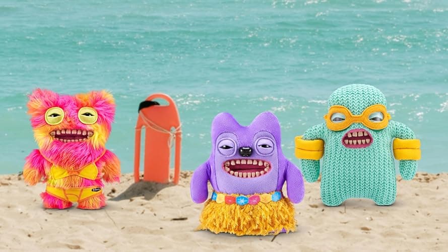 Fuggler Vacay Vibes by ZURU, Funny Ugly Monster, Plush, Collectible, Toy (Mr Buttons - Multi) thumbnail 6