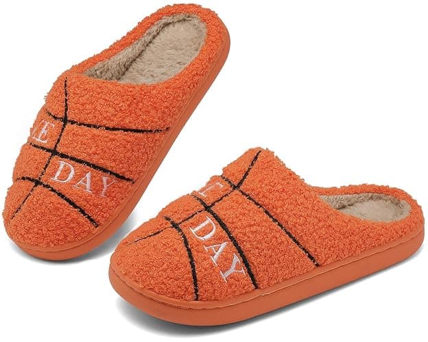 INMINPIN Kids Girls Boys Ball Sports Slippers Soft Curly House Shoes Memory Foam Non-Slip Indoor Outdoor Slippers for Sports Fan thumbnail 6