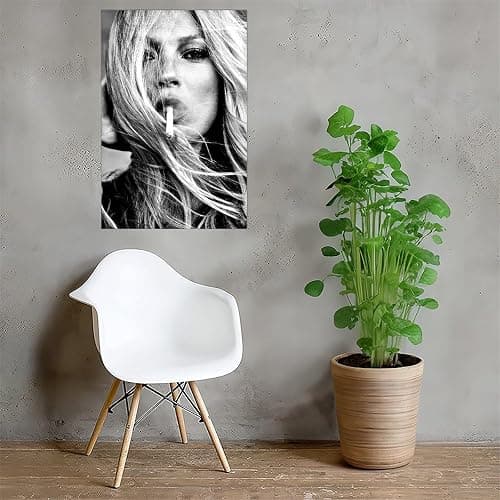 Hazzzey High Fashion Poster Trendy Black and White Wall Art Luxury Feminist Canvas Prints Beautiful Chic College Dorm Apartment Batchroom Bedroom Decor Unframe-style 16x24inch(40x60cm) thumbnail 4
