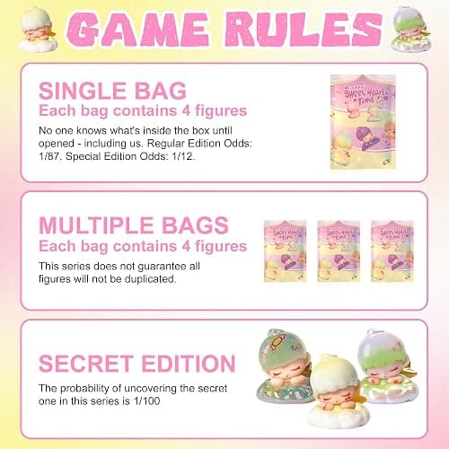 B.Duck Blind Box Figure: Sweet Heart Time Series Cute Mini Collectible Toys 4 Figures Per Box Random Style Action Figure Cute Mystery Bag for Desk Decor DIY Gifts for Teens and Adults thumbnail 5