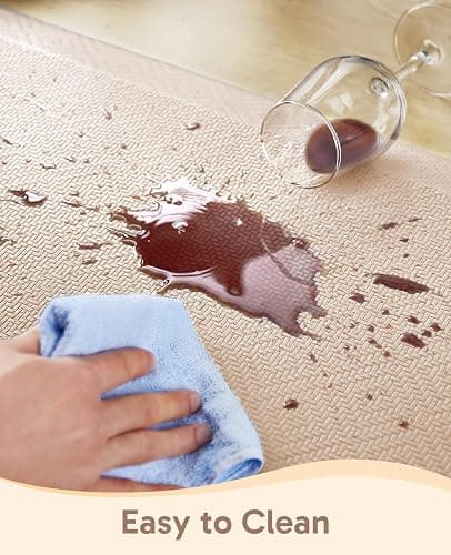 Ophanie Kitchen Mats for Floor, 3/4 inch Thick, 20x32 Anti Fatigue Christmas Cushioned Mat, Kitchen Rug, Waterproof, Comfort Ergonomic Standing Mat for Office, Home, Sink, Beige Non-Slip Ridged Bottom thumbnail 2