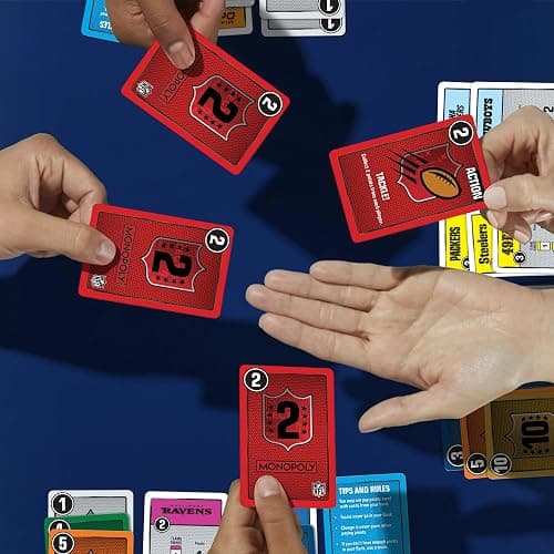Monopoly Deal NFL Edition Game | Officially Licensed NFL Card Game for Families and Kids | Ages 8+ | 2-5 Players | 15 Mins. | Football Games thumbnail 4