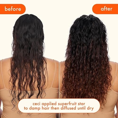 amika superfruit star lightweight hair styling + heat defense oil | heat protection, strengthen + reduce breakage, smooth frizz, add glossy shine | for all hair types thumbnail 4