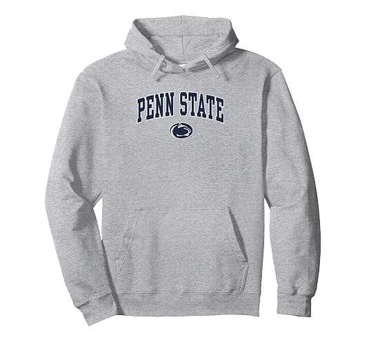 Penn State Nittany Lions Arch Over Heather Gray Pullover Hoodie - Image 1