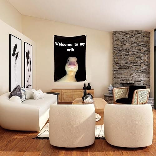 Welcome to My Crib Flag 2x3 Feet Funny Flags for Room Durable Man Cave Wall Flag with Brass Grommets for College Dorm Room Decor,Outdoor,Parties thumbnail 7