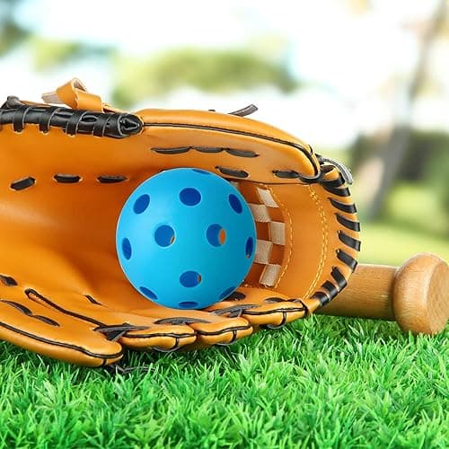 Coopay 12/50/100 Pack Baseball Practice Balls Plastic Training Balls Lightweight Hollow Softballs with a Drawstring Bag for Hitting, Baseball Training Indoor Outdoor Use thumbnail 6