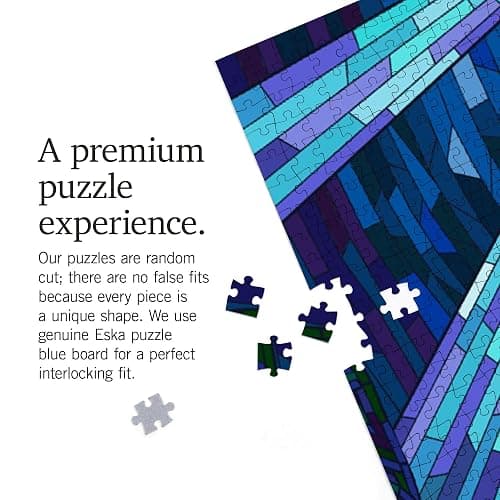 Lantern Press Mosaic, Beluga Whale 1000 Piece Jigsaw Puzzle for Adults, Made in USA with Reference Poster thumbnail 5
