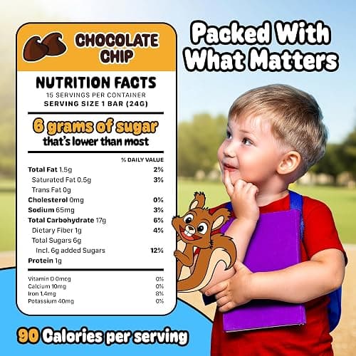 Snakkidz Organic Chewy Granola Bars for Kids, Allergen-Free, Nut-Free, Gluten-Free, Low Sugar Snack Bars Made with Avocado Oil, Individually Wrapped, School Lunch Snacks, Bulk Pack of 45, Variety Pack thumbnail 2