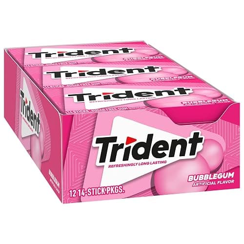 Trident Bubblegum Sugar-Free Chewing Gum, 12 Packs of 14 Pieces (168 Total Pieces) thumbnail 10