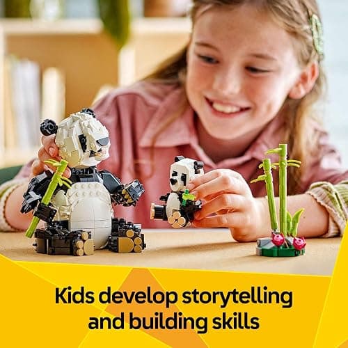LEGO Creator 3 in 1 Wild Animals Panda Family - Building Toy Kit for Kids with 3 Building Options, Panda, Penguin, or Orca - 8 Year Old Girl & Boy Birthday Gifts - 31165 thumbnail 5