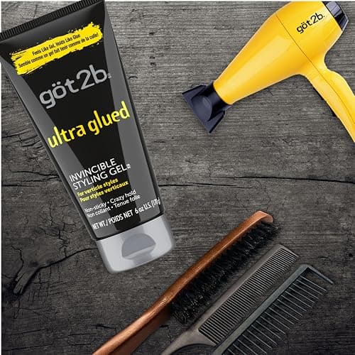 Got2b Ultra Glued Invincible Styling Hair Gel, 6 Ounce thumbnail 6