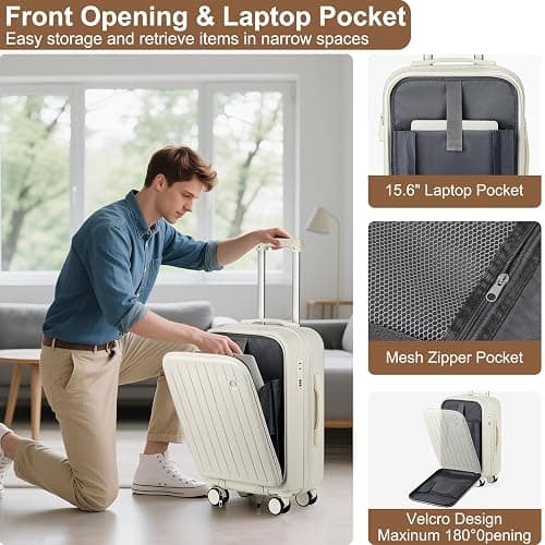 Luggage Sets for Women 4 Piece thumbnail 2
