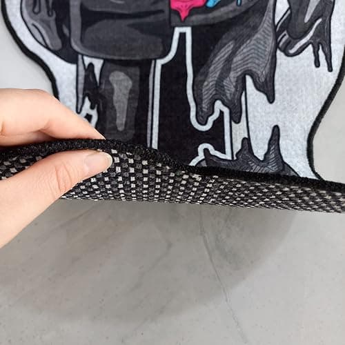 Rugendary Popular Unique Design Hypebeast Rug Decorative Sneakerhead Nonslip Shaped Carpet Street Art Fashion Streetwear Mat for Sneaker Room Flat Surface 1.3x3 ft thumbnail 5