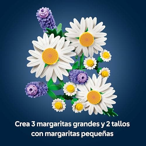 LEGO Botanicals Margaritas - Ramo de Flores con Margaritas y Lavanda Artificial - Adornos y Decoración de Pascua y Semana Santa - Regalo para Niñas de 9+ Años y Mujeres - 11508 thumbnail 4