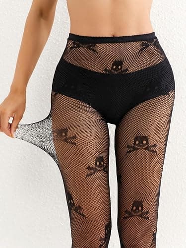 SOUTHRO Women's Patterned Tights Stockings Pantyhose for Halloween Cosplay Party thumbnail 3