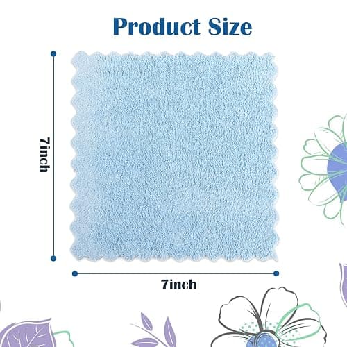 Orighty Makeup Remover Cloths, Cleansing, Reusable, Soft & Washable Coral Fleece Microfiber Washcloths/Towel for Face, Eye, Lips, Pack of 24, 7 x 7 inch thumbnail 2