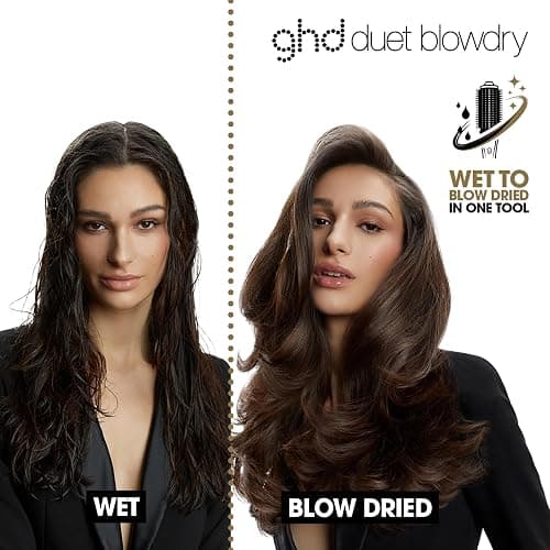 ghd Duet Blowdry-Hair Dryer Brush | Wet to Blow Dried with No Heat Damage | 3X More Volume with 24 Hour Long-Lasting Results | Blow Dry with No Fizz | 50% More Shine thumbnail 2