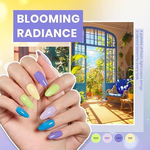 Beetles Gel Nail Polish Kit with U V Light 80Pcs Color Enchantment 55 Colors Gel Polish Starter Kit with Base Top Coat Nail Art Stickers Manicure Tools Gift for Women thumbnail 3