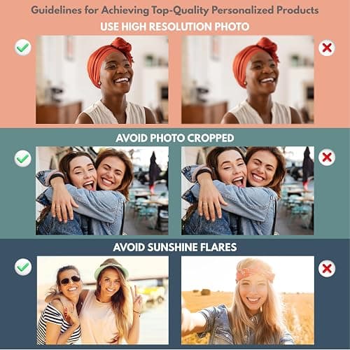 Customization Mill Personalized Your Photo Ornament, Customized 2D Photo Ornaments, Double-Sided Print, Custom Christmas Ornaments, Personalized Christmas Ornaments for Christmas Tree - Photo Ornament thumbnail 3
