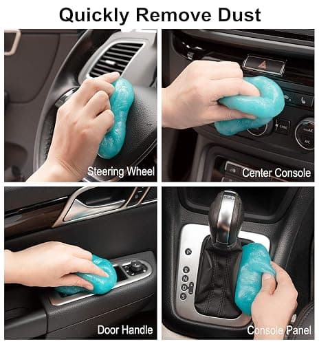 TICARVE 2pack Car Interior Cleaner Gel Car Accessories Cleaning Detail Kit | Car Essentials Cleaning Supplies Slime Car Putty For Cleaning Keyboard Office Laptop Dust Remover Reusable Gift For Men Women thumbnail 2