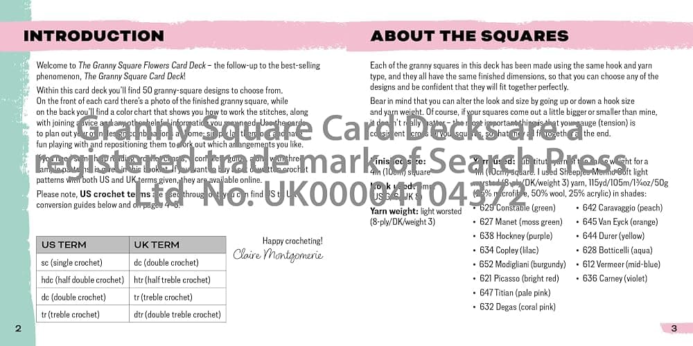 The Granny Square Flowers Card Deck: 50 Mix and Match Designs thumbnail 6