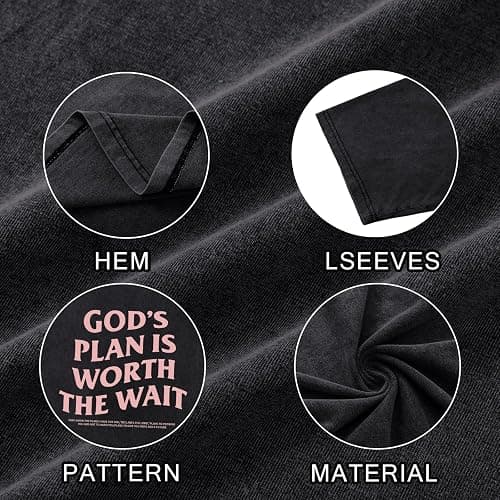 Wrenpies Christian Faith Shirts for Men Jesus God Bible Verse Inspirational Religious Graphic Tees Acid Wash Vintage Tshirt thumbnail 7