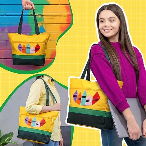 SilTriangle 2 Pcs Teacher Appreciation Week Gift Bags Nylon Crayon Tote Bag Makeup Bag Thank You Teacher End of Year Graduation Gift Back to School Tote Bags with Internal Compartments and Zipper thumbnail 6