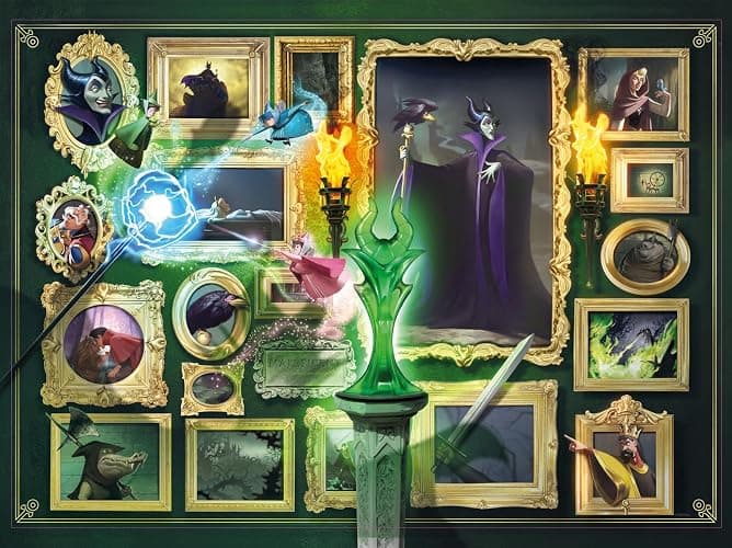 Ravensburger Disney Villainous: Malificent and Figurine 1000 Piece Jigsaw Puzzle for Adults - 12001109 - Handcrafted Tooling, Made in Germany, Every Piece Fits Together Perfectly - Image 1