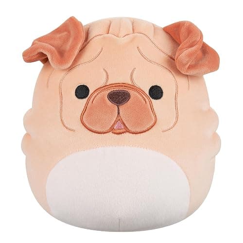 Squishmallows Jazwares SQCR07633 - Morton der braune Shar Pei 19 cm, offizielles Plüsch, superweiches Kuscheltier - Image 1