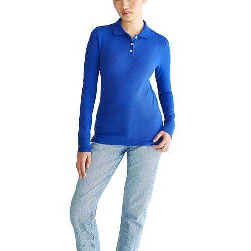 AEROPOSTALE Women's Uniform Polo Long Sleeve - Image 1