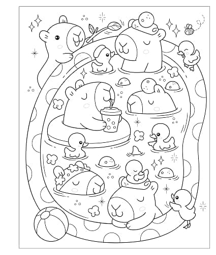 Mangatopia: Baby Animals: A Cute and Cuddly Coloring Book thumbnail 3