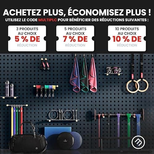 Tapis de Fitness Protection de Sol Salle de Sport - Dalles en Mousse sans BPA + Bordures | Matelas Puzzle Tatami EVA Caoutchouc pour Matériel Gym Banc de Musculation Course Garage Piscine Isolation thumbnail 16