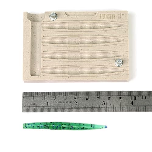 FatFish W150-4C Bait Mold Soft Plastiс Lure Making Injection Mold for Do-It Fishing Lures 3" thumbnail 7
