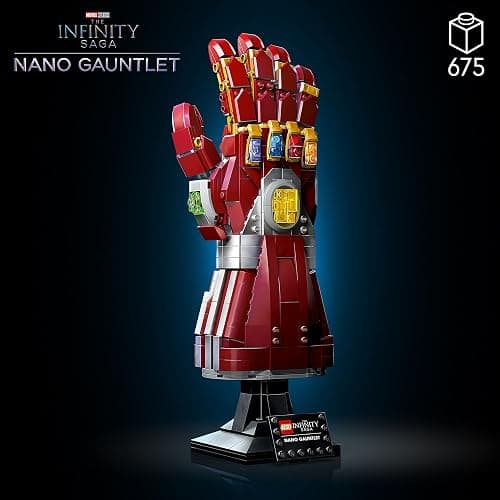LEGO Marvel Nano Gauntlet, Iron Man Model with Infinity Stones, 76223 Avengers: Endgame Film Set, Collectable Memorabilia, Gift Idea for Adults and Teens thumbnail 3