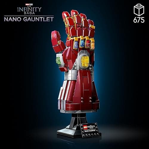 LEGO Marvel Nano Gauntlet, Iron Man Model with Infinity Stones, 76223 Avengers: Endgame Film Set, Collectable Memorabilia, Gift Idea for Adults and Teens - Multicolor thumbnail 3